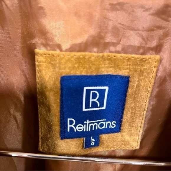 VINTAGE camel suede coastal cowgirl blazer size Large - Picture 8 of 12